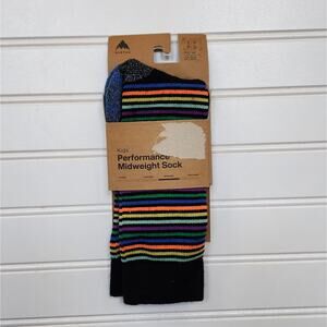 NWT Burton Kids Performance Midweight Merino Wool Socks- S/M (13-1)